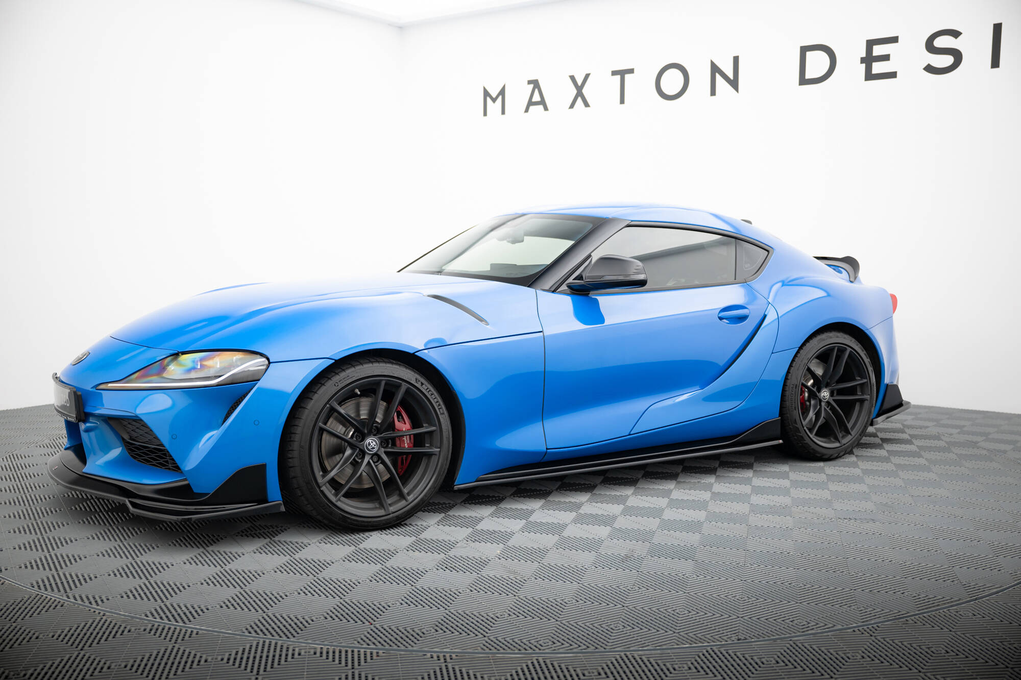 Seitenschweller Ansatz für V.1 für Toyota Supra Mk5 schwarz Hochglanz