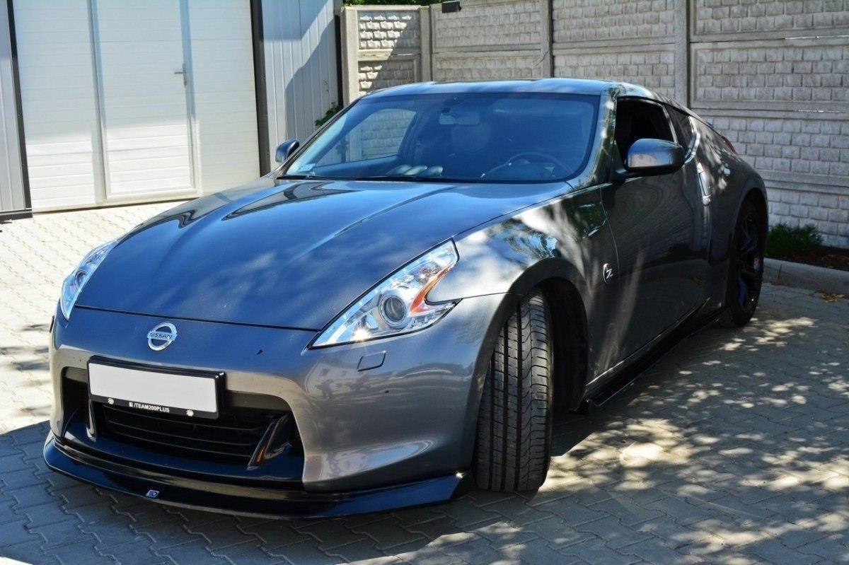 Street+ Spoilerlippe Front Ansatz passend für Nissan 370Z schwarz Hochglanz