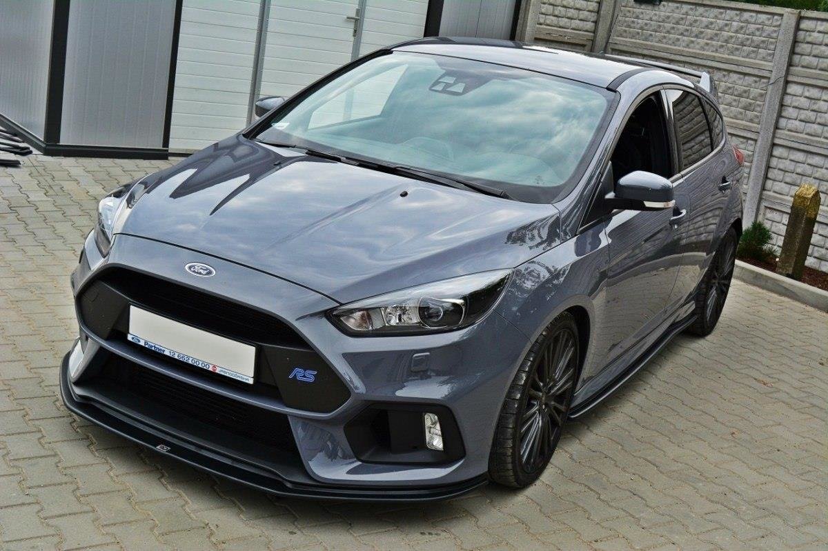Street+ Spoilerlippe Front Ansatz V.3 passend für Ford Focus RS Mk3 schwarz Hochglanz