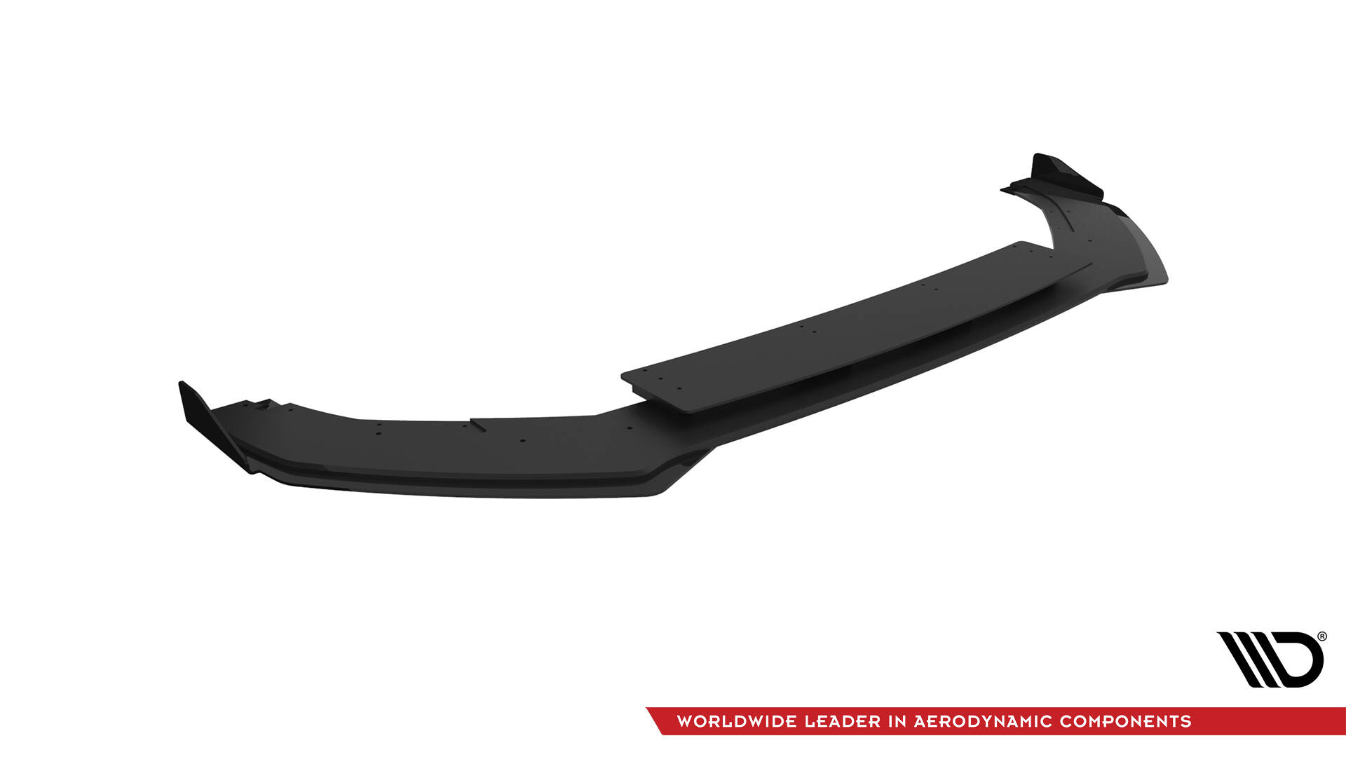 Street Pro Spoilerlippe Front Ansatz V.1 passend für VW Golf R Mk7 rot+ Hochglanz Flaps