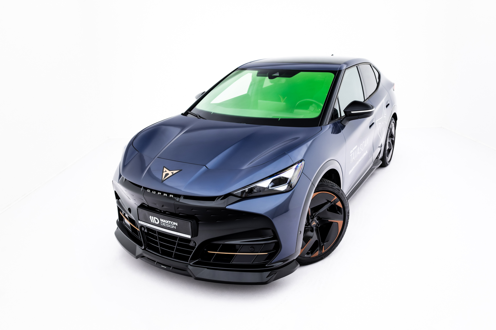 Frontlippe passend für CUPRA Tavascan Mk1 schwarz Hochglanz