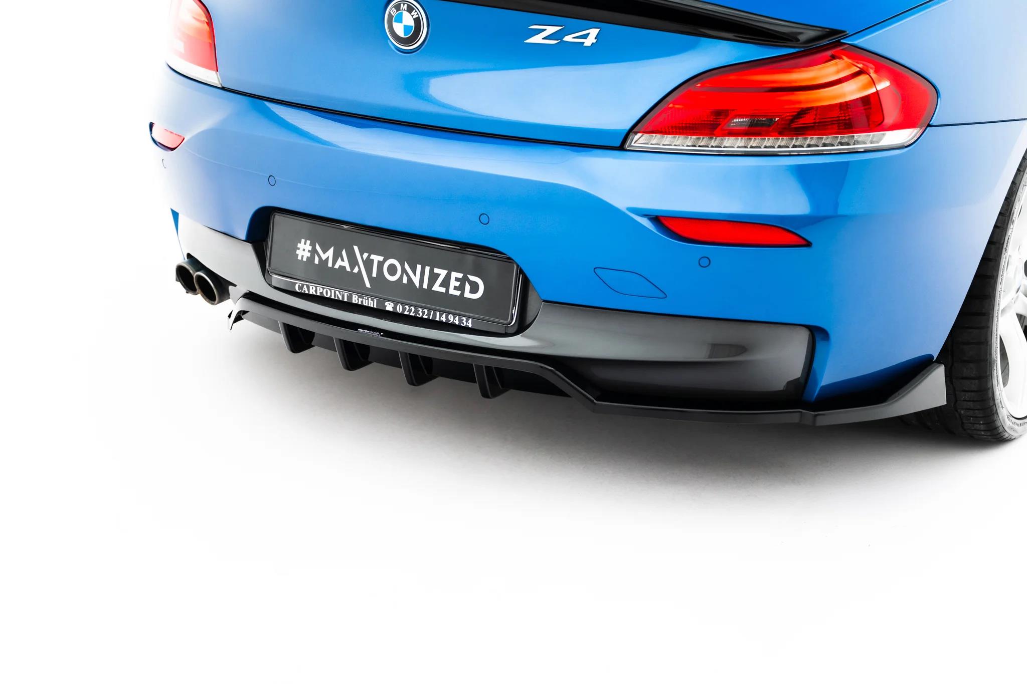 Street+ Mittlerer Diffusor RACE V.2 passend für BMW Z4 M-Paket E89 Facelift schwarz Hochglanz