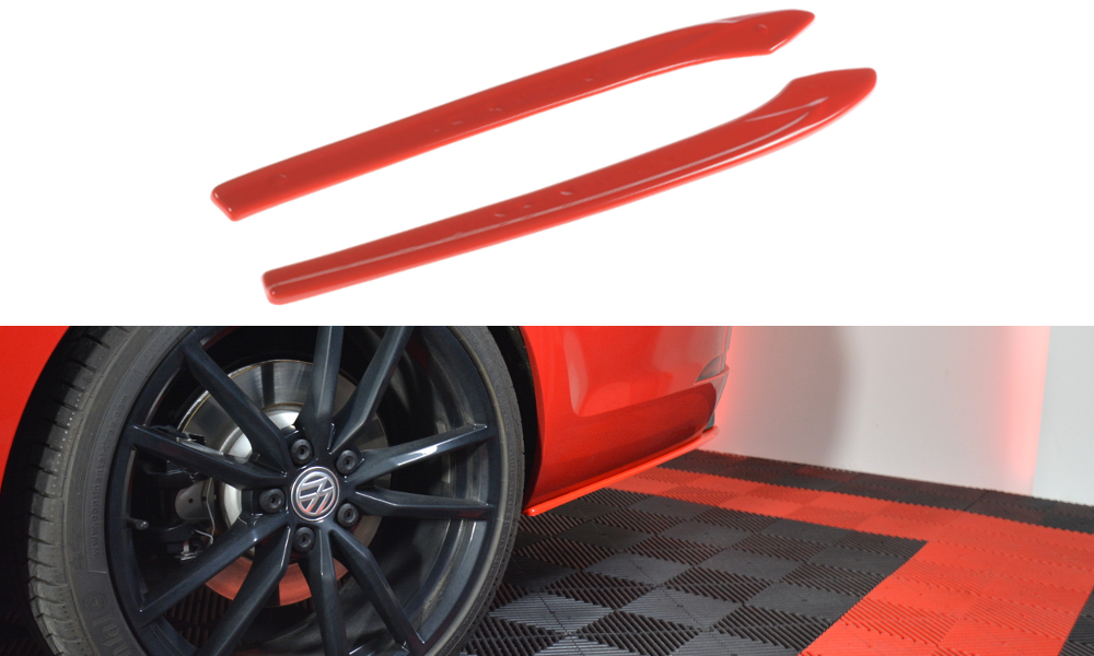 Heck Ansatz Flaps Diffusor V.2 für VW GOLF 7 R VARIANT FACELIFT