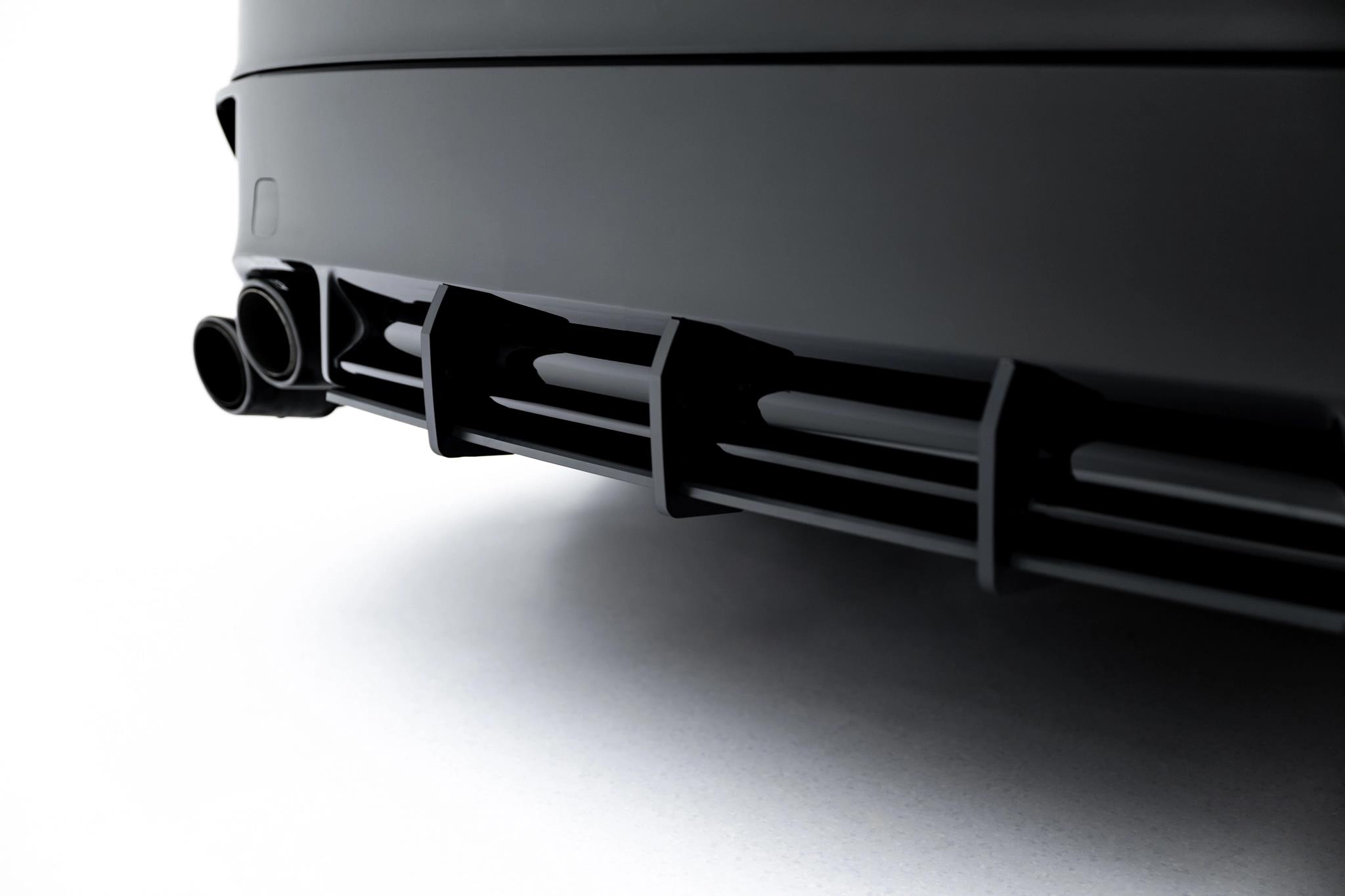Heckansatz Diffusor passend für Lexus IS 500 Mk3 Facelift 2 XE30 roter Kern