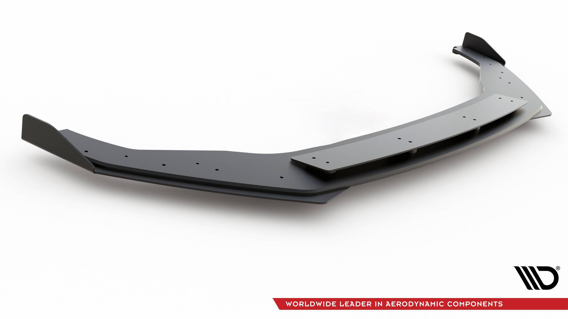 Street Pro Spoilerlippe Front Ansatz + Flaps passend für VW Golf R / R-Line Mk7 FL schwarz Hochglanz