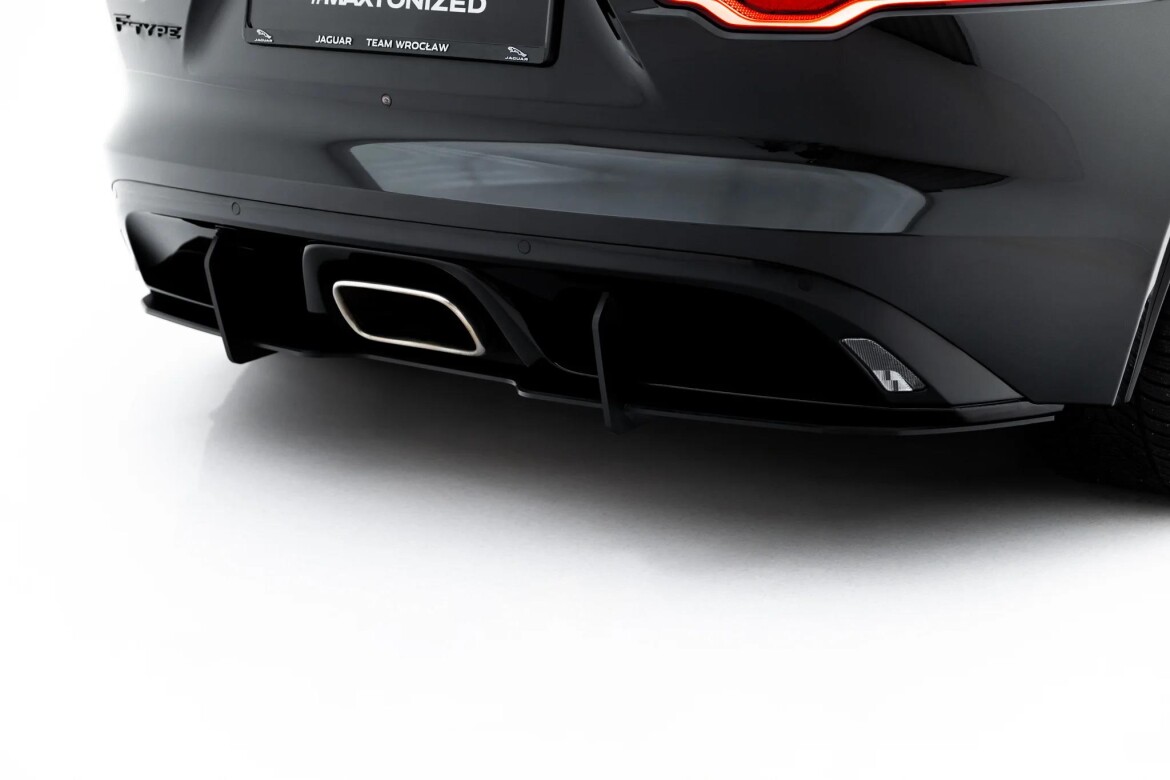 Heckansatz Diffusor passend für Jaguar F-Type X152 Facelift 2 roter Kern