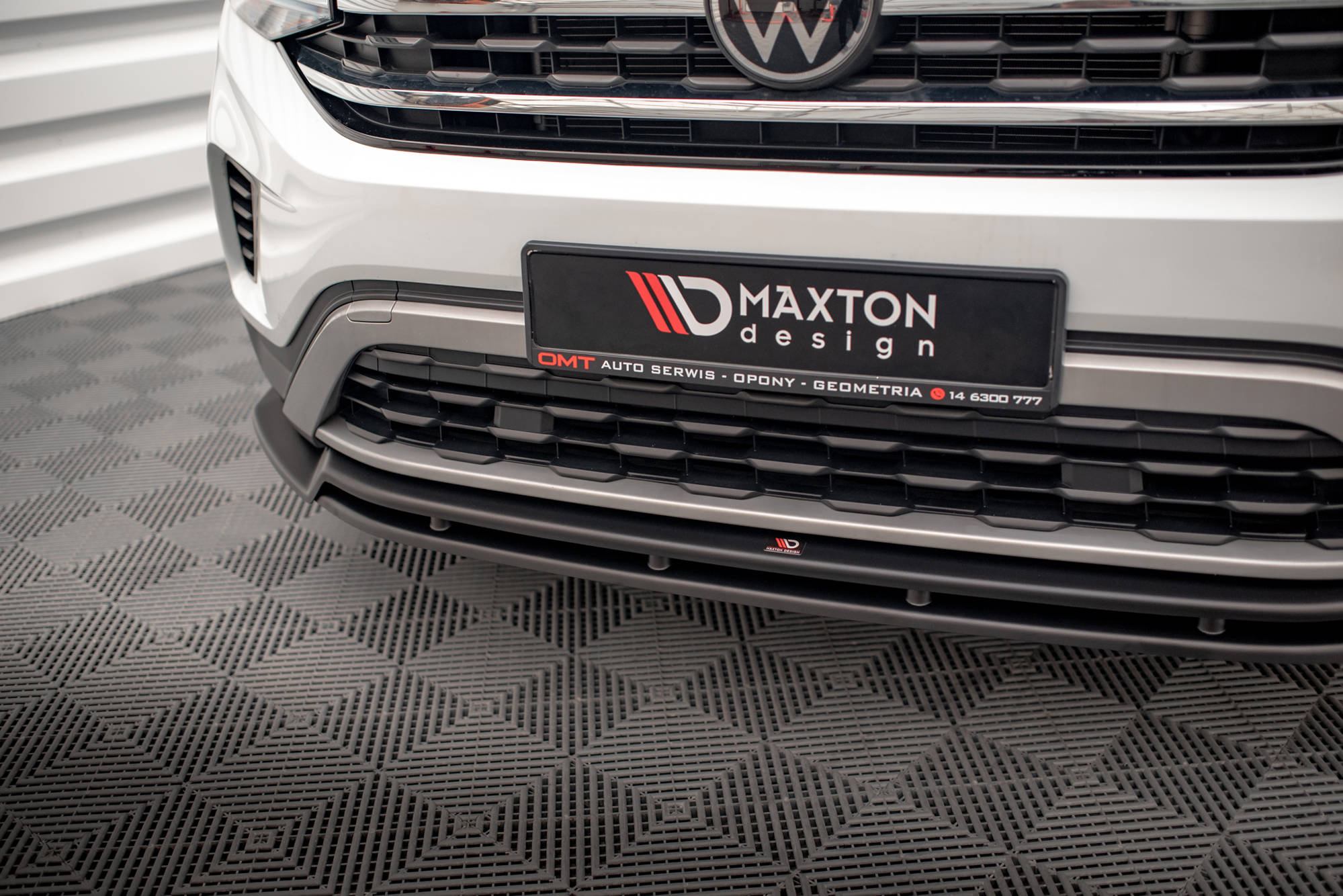 Street+ Spoilerlippe Front Ansatz V.2 passend für VW Atlas Cross Sport schwarz Hochglanz