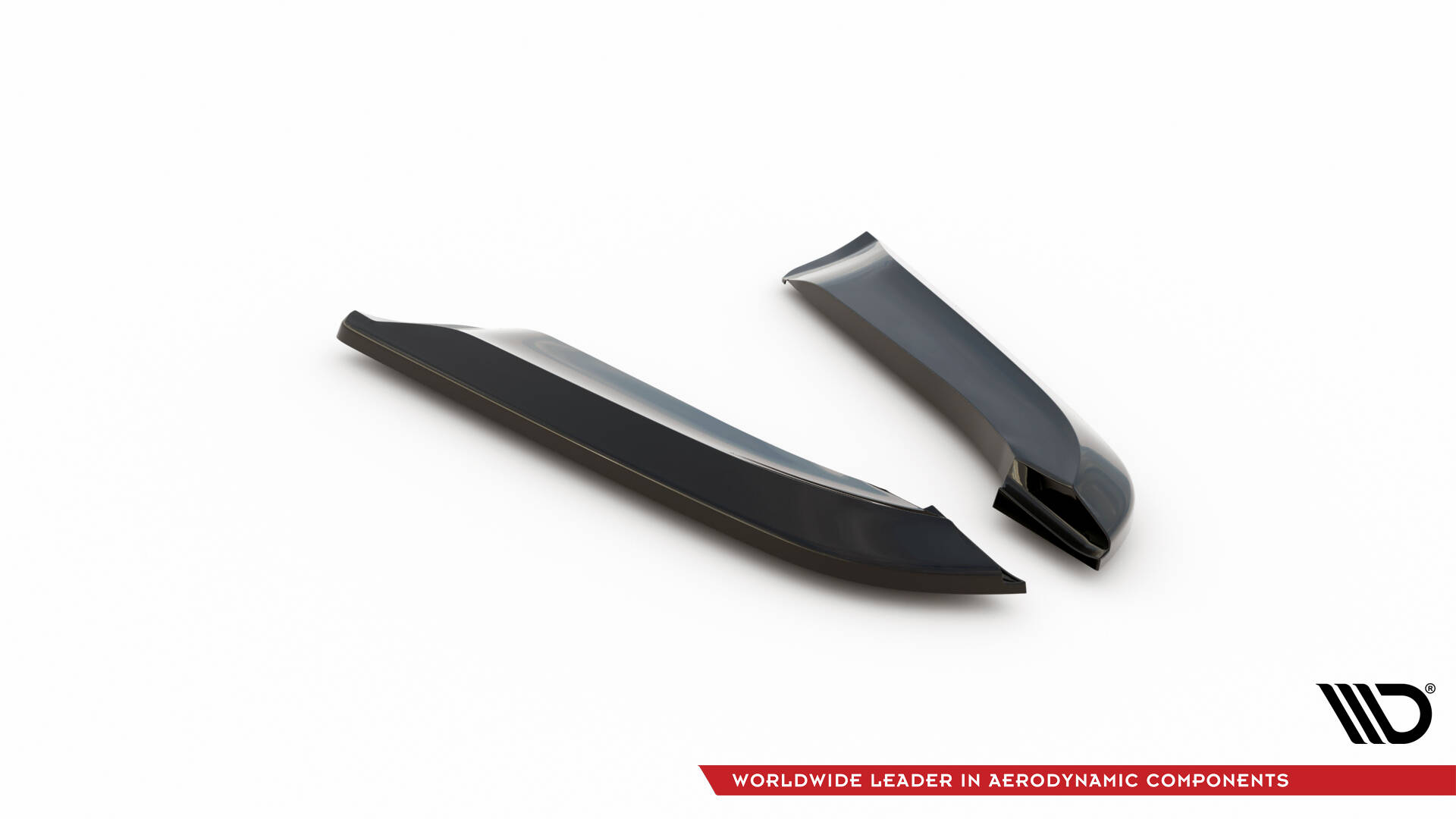Heck Ansatz Flaps Diffusor V.2 für Audi RS4 Limousine B7 schwarz Hochglanz