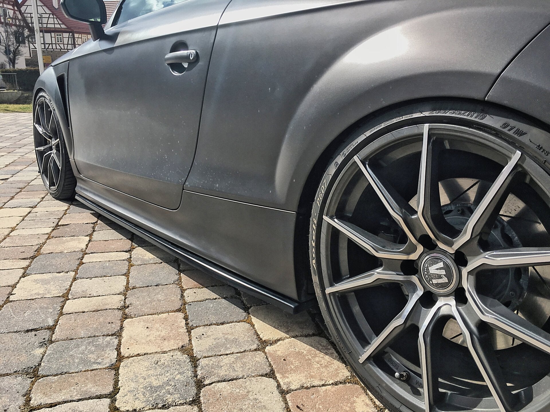 Bodykit für Audi TT RS 8J Bj.2009-2014 Schwarz Matt