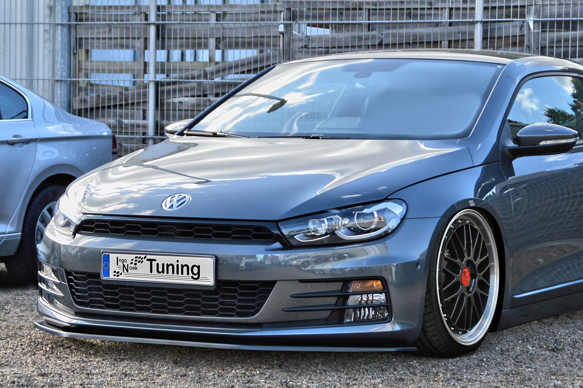 Cup Frontspoilerlippe für VW Scirocco Facelift ab Bj. 2014 Schwarz Matt