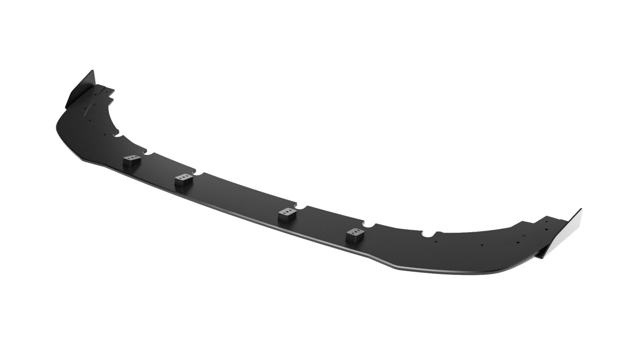 Street Pro Frontlippe passend + Flaps für passend für Mini Cooper John Cooper Works F65 schwarz Hochglanz