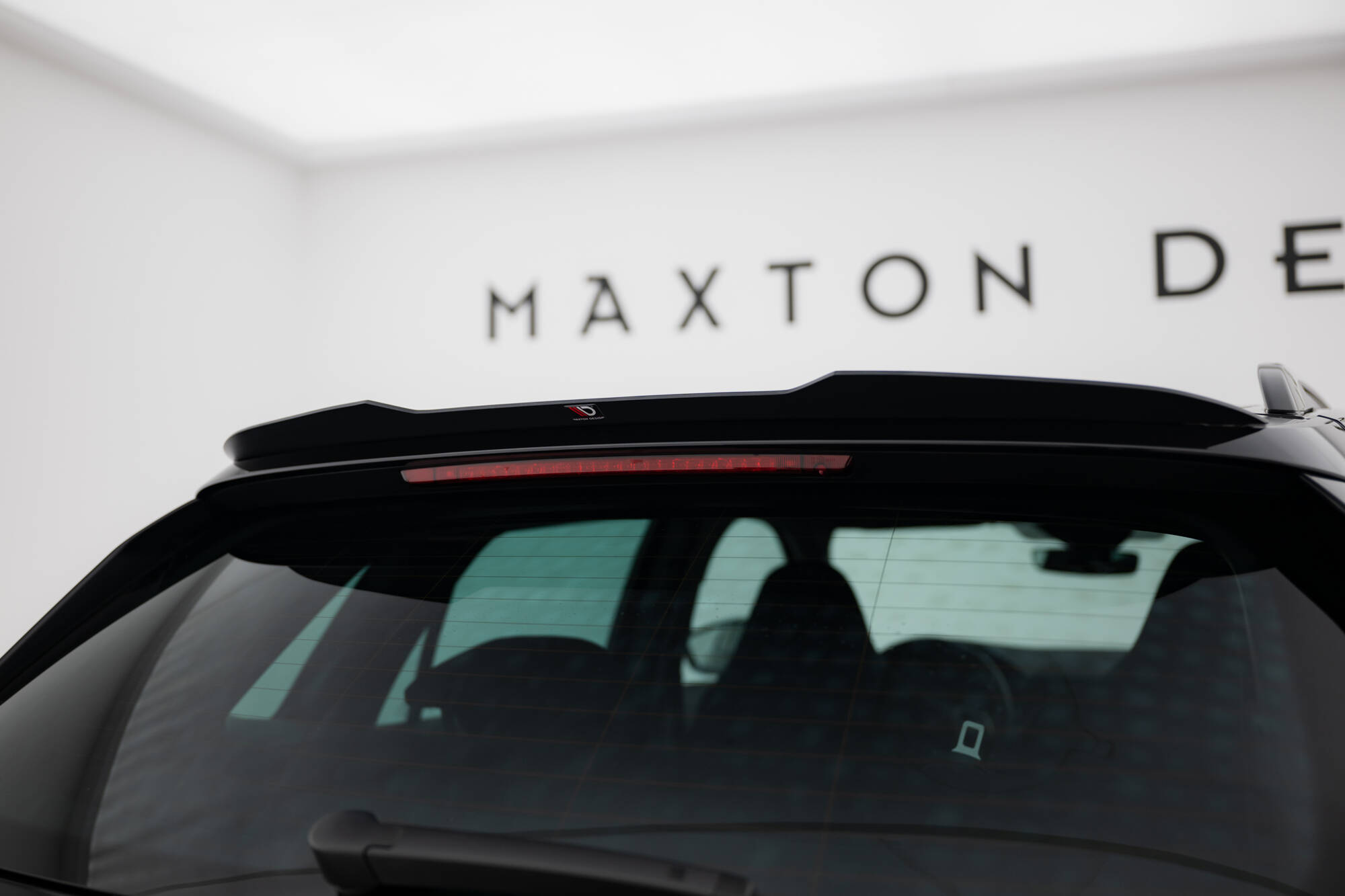 Heck Spoiler Aufsatz Abrisskante passend für Skoda Kamiq Mk1 schwarz Hochglanz