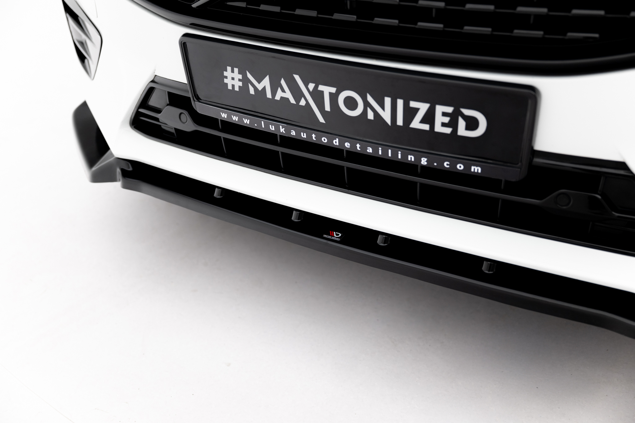 Street+ Spoilerlippe Front Ansatz V.2 passend für Volvo XC60 Mk2 R-Design schwarz Hochglanz