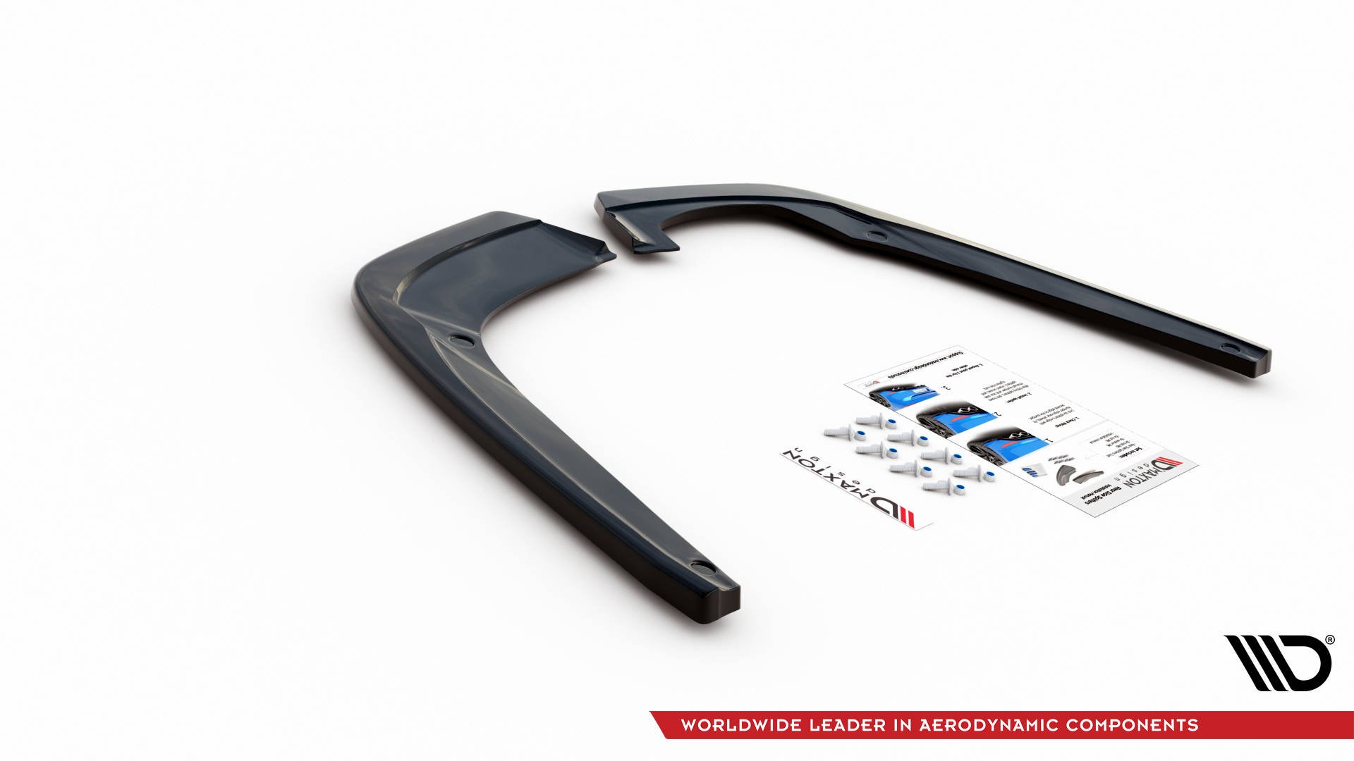 Street+ Heck Ansatz Flaps passend für Seat Leon FR ST Mk4 schwarz Hochglanz