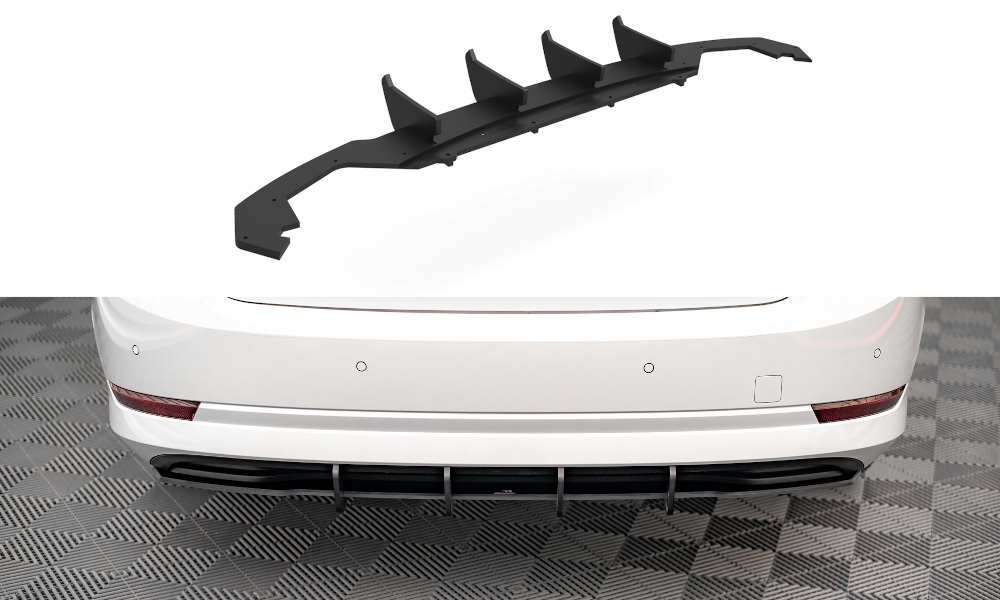 Street Pro Heckschürze Heck Ansatz Diffusor passend für Skoda Octavia Mk4