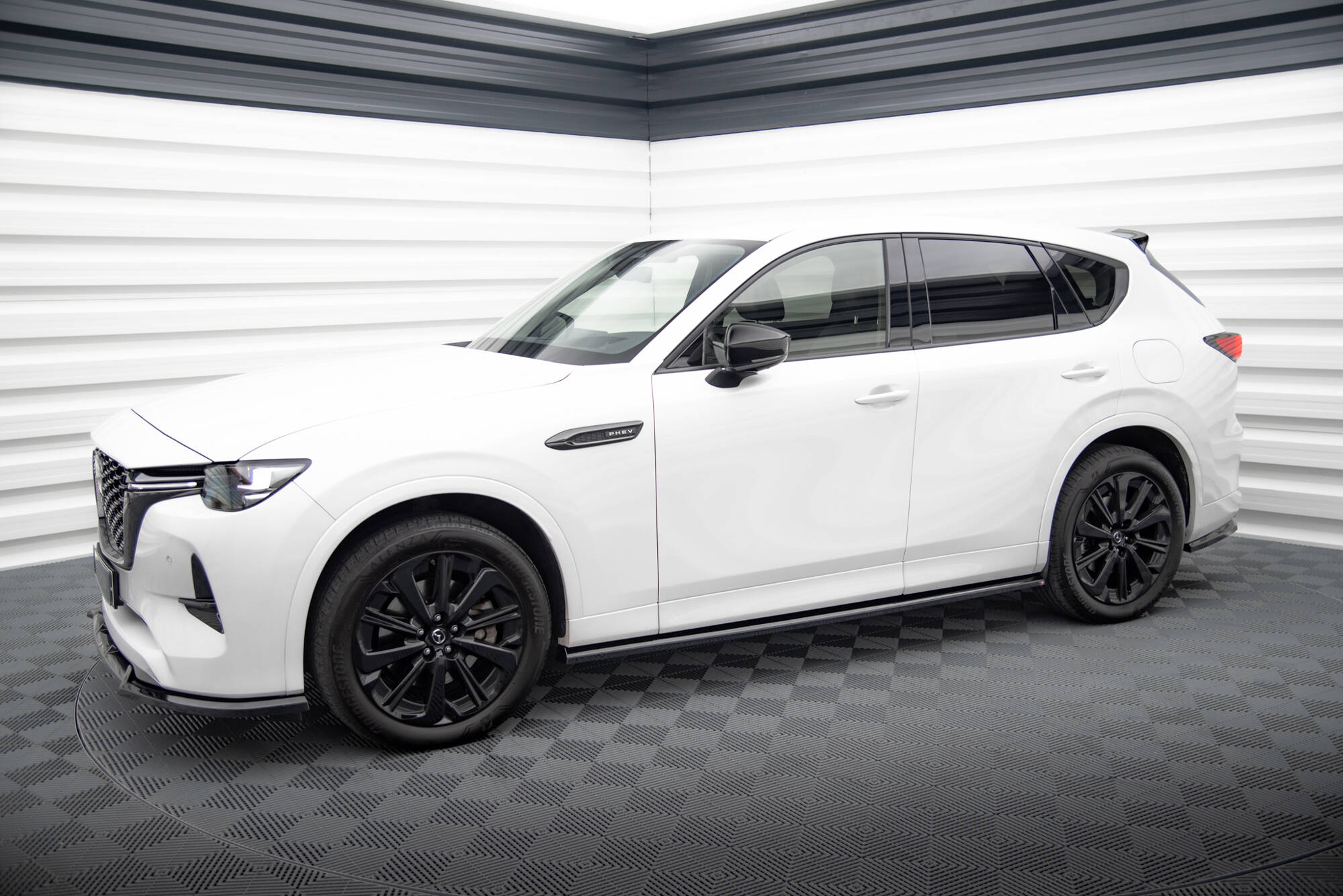 Street+ Seitenschweller Leisten passend für Mazda CX-60 Mk1 schwarz Hochglanz