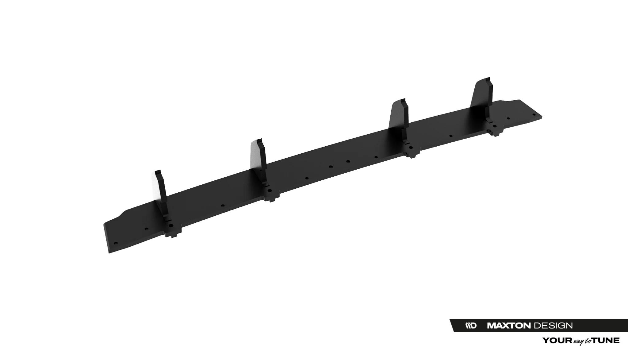 Heckansatz Diffusor passend für Toyota GR Yaris Mk4 Facelift schwarz-rot