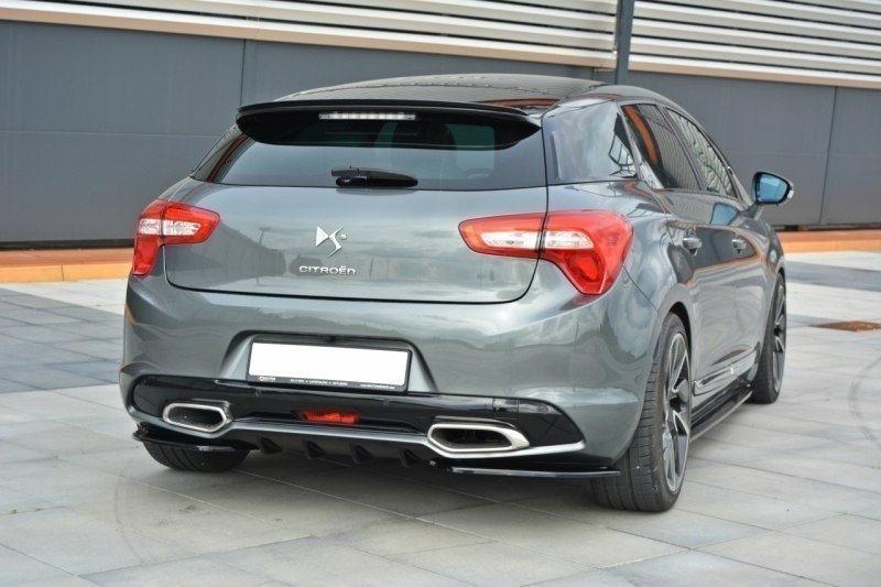 Street+ Heck Ansatz Diffusor passend für CITROEN DS5 schwarz Hochglanz
