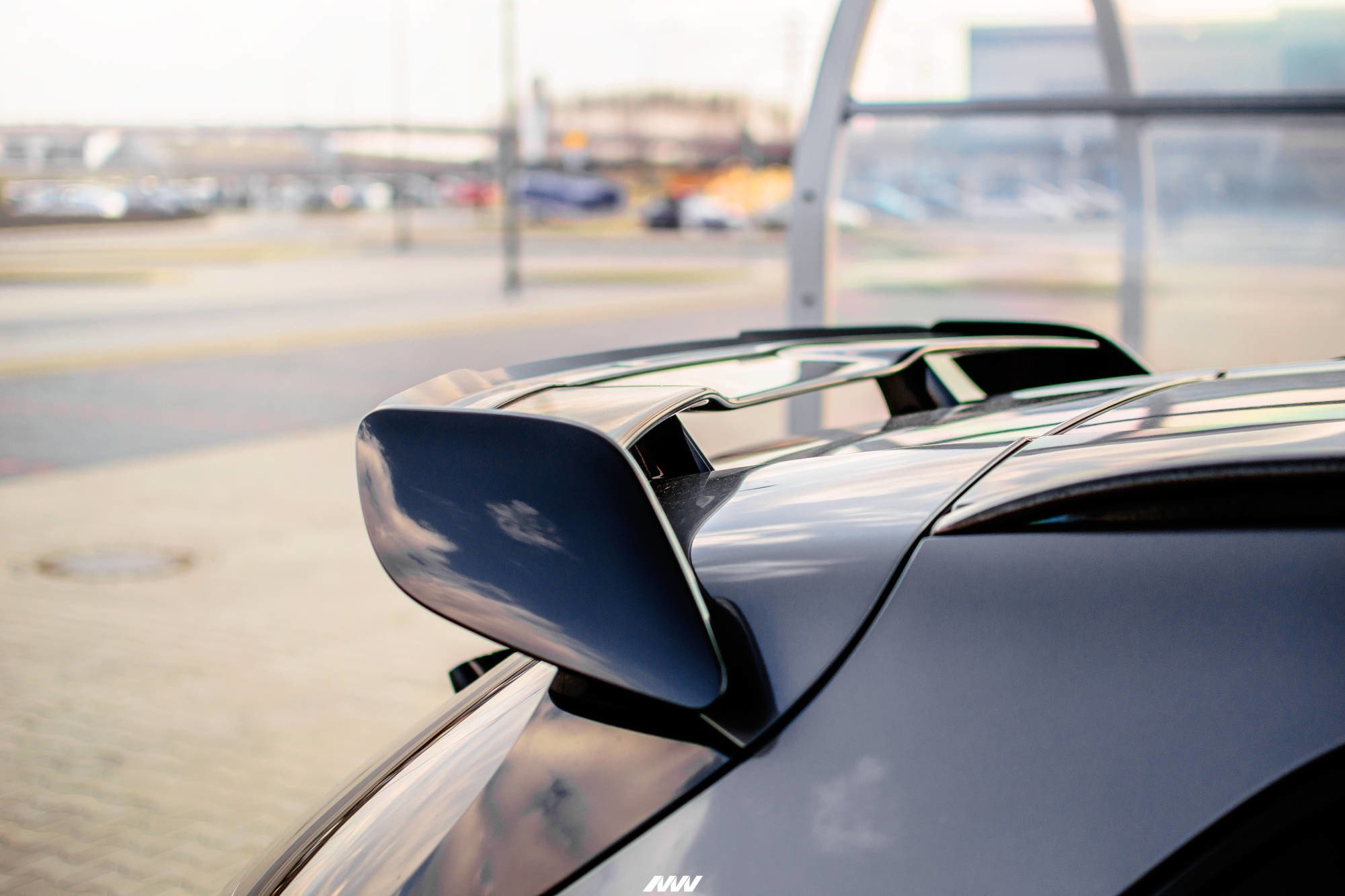 Spoiler CAP für Mercedes GLA 45 AMG SUV X156 vor Facelift Carbon Look
