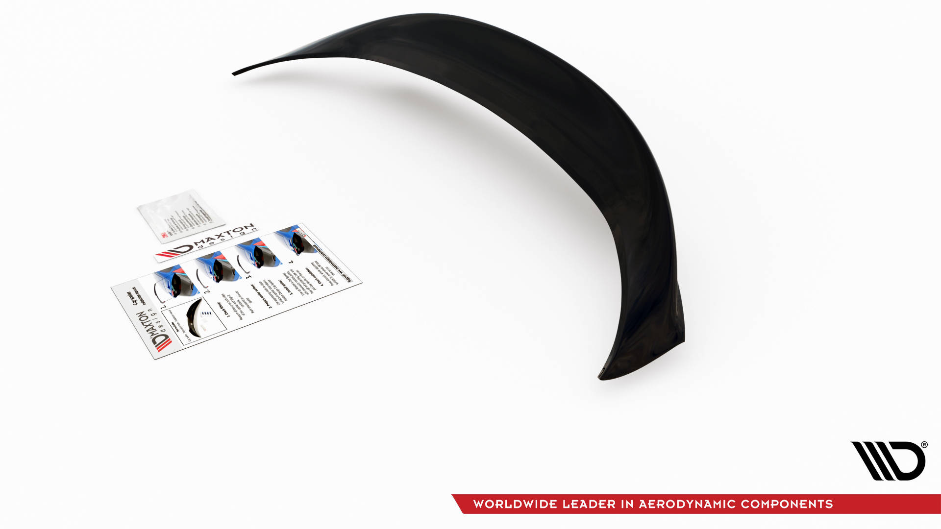 Heckscheiben Spoiler passend für Ford Fiesta Standard/ ST-Line/ ST schwarz Hochglanz
