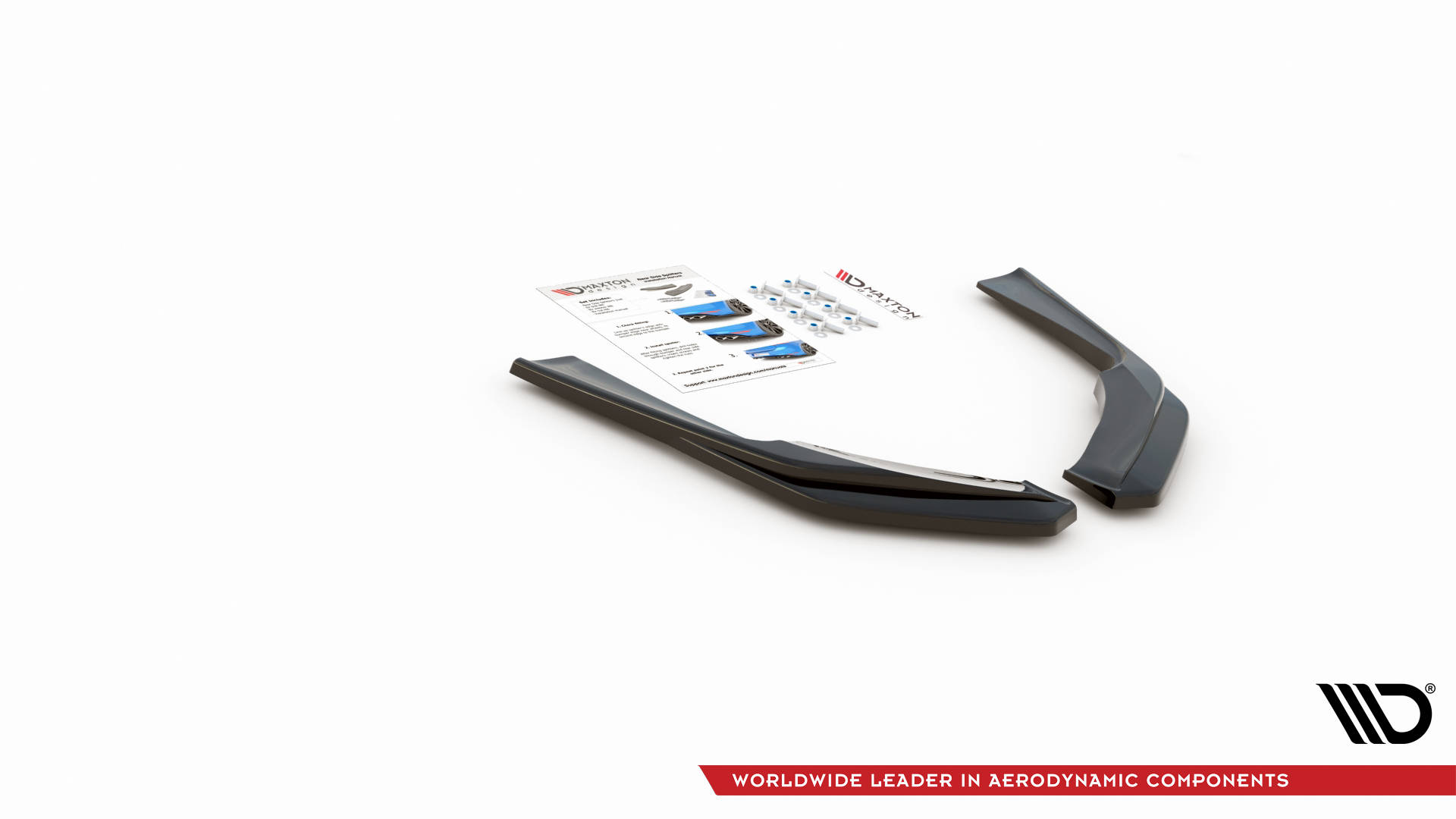 Diffusor Flaps passend für Infiniti Q60 S Mk2 schwarz Hochglanz