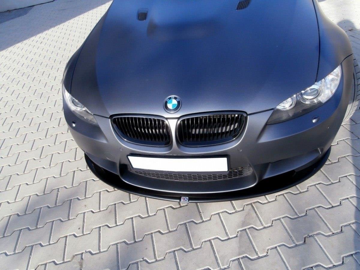 Street+ Spoilerlippe Front Ansatz passend für BMW M3 E92 / E93 schwarz Hochglanz