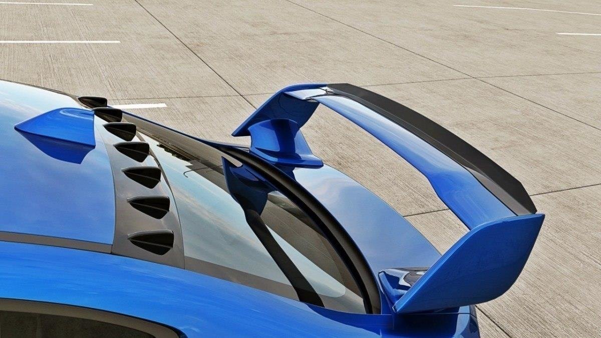 Heckscheiben Spoiler passend für Subaru WRX STI schwarz Hochglanz