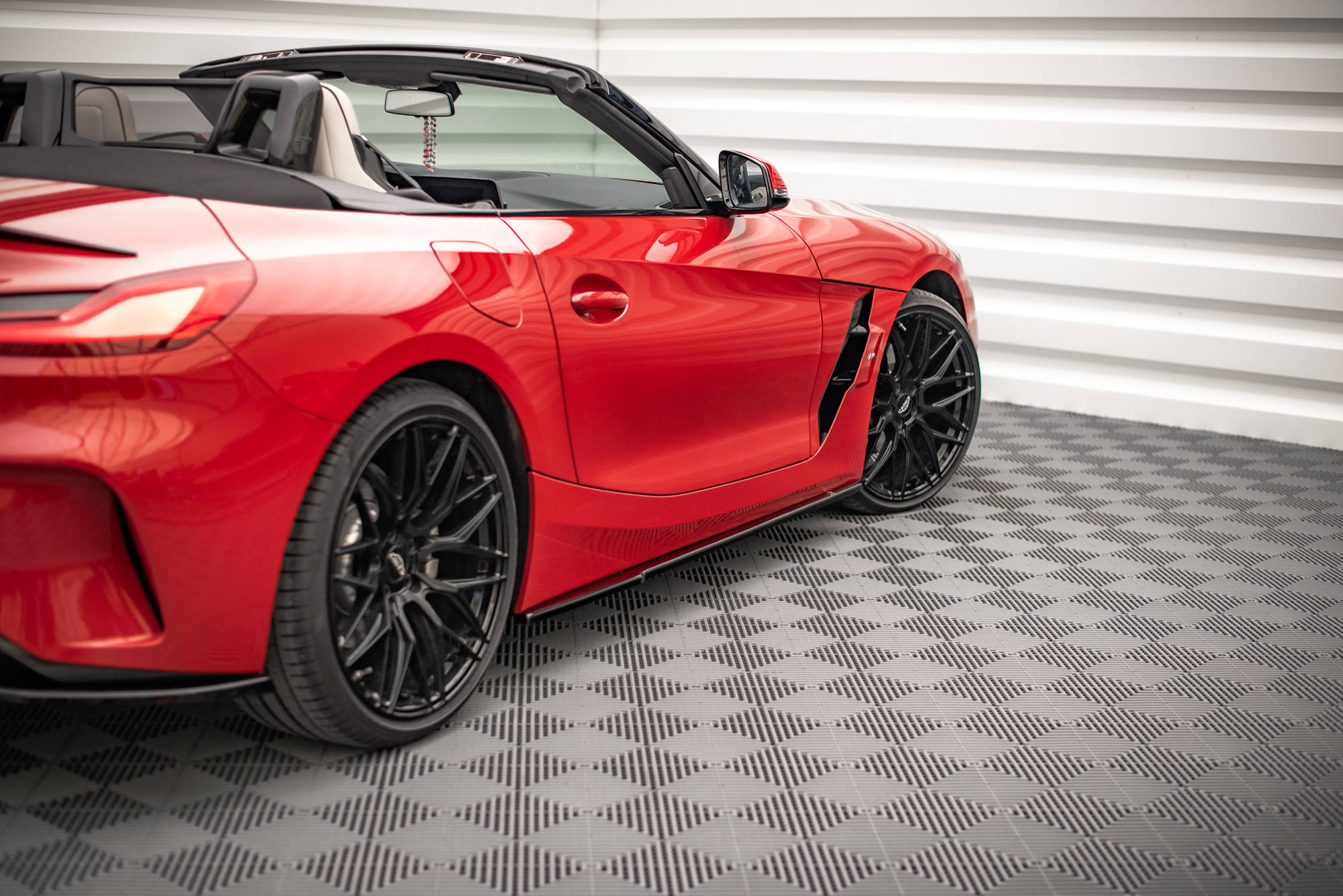 Street+ Seitenschweller Leisten passend für BMW Z4 M-Paket G29 schwarz Hochglanz