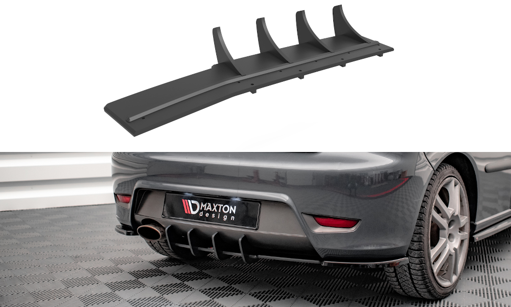 Street Pro Heckschürze Heck Ansatz Diffusor passend für Seat Ibiza CUPRA Mk3 rot