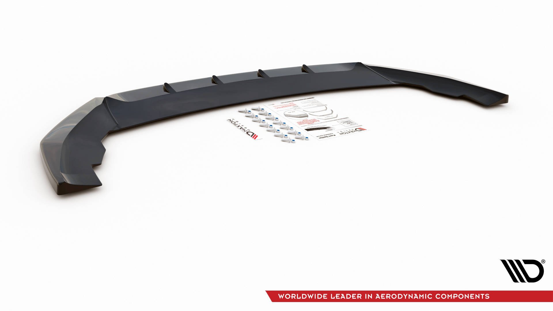Street+ Spoilerlippe Front Ansatz V.2 passend für Seat Leon FR Mk4 schwarz Hochglanz