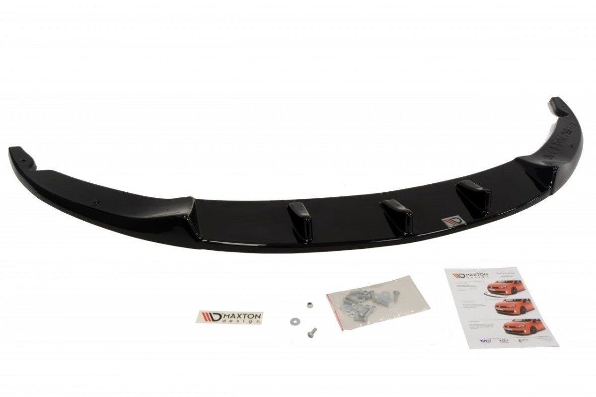 Street+ Spoilerlippe Front Ansatz passend für Opel Corsa D NÜRBURG passend für OPC / VXR Stoßstange schwarz Hochglanz