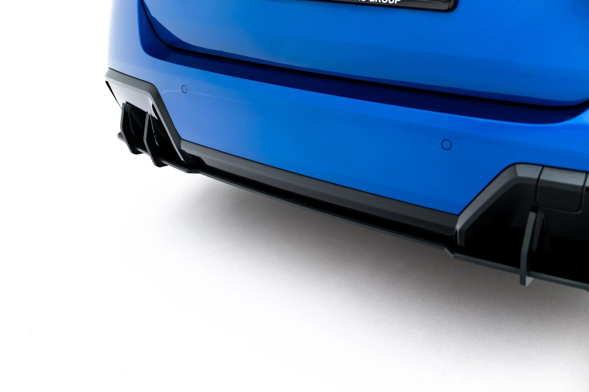 Heckansatz Diffusor + Flaps passend für BMW 2 M-Paket Gran Coupe F74 schwarz Hochglanz