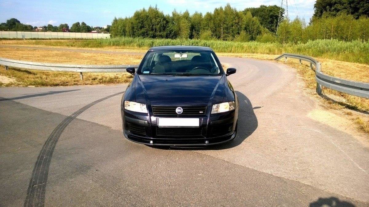 Street+ Spoilerlippe Front Ansatz passend für Fiat Stilo 3 Türer schwarz Hochglanz