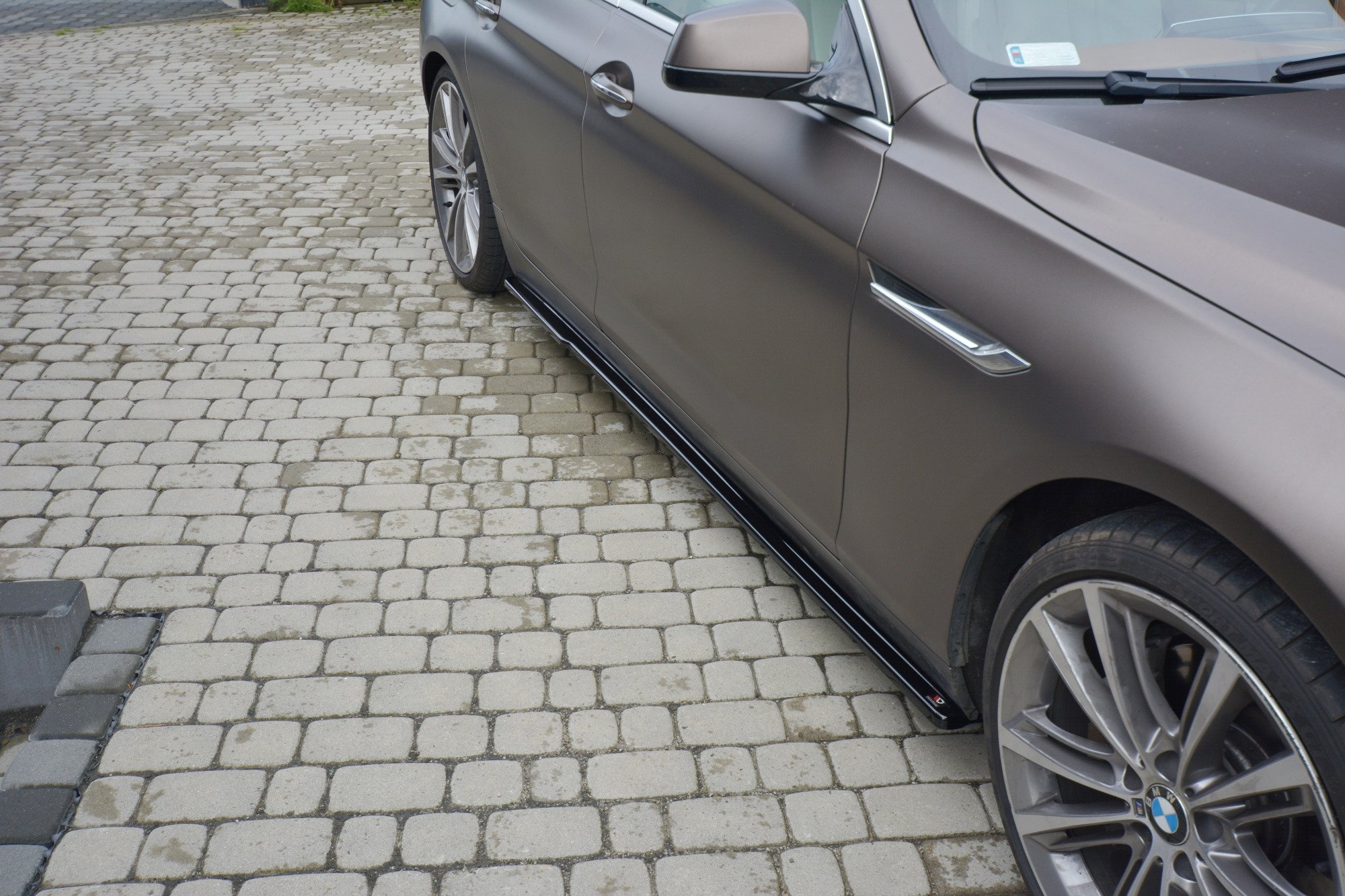 Seitenschweller Ansatz für BMW 6er GRAN COUPÉ schwarz Hochglanz