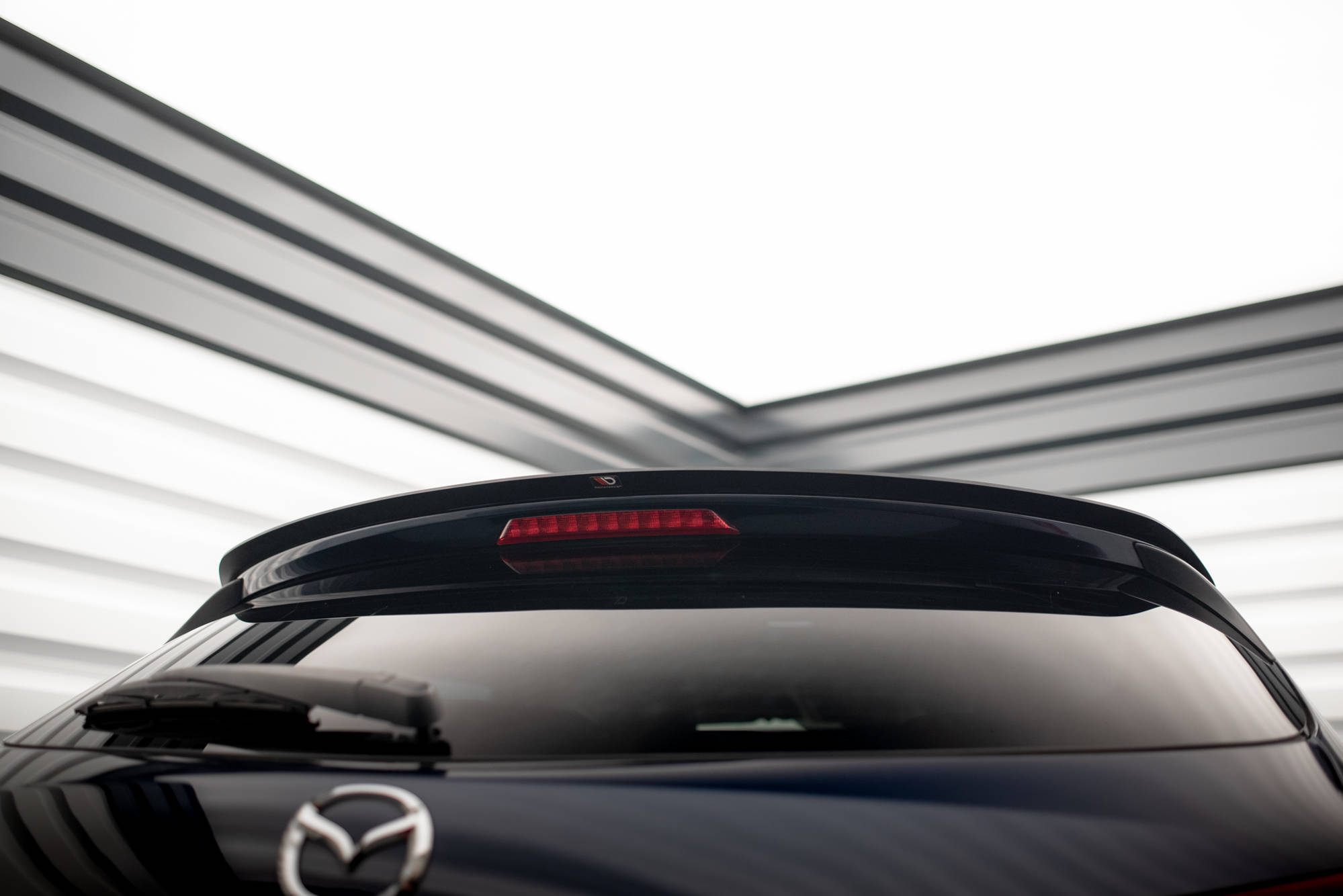 Spoiler CAP für Mazda 3 BN Mk3 schwarz Hochglanz
