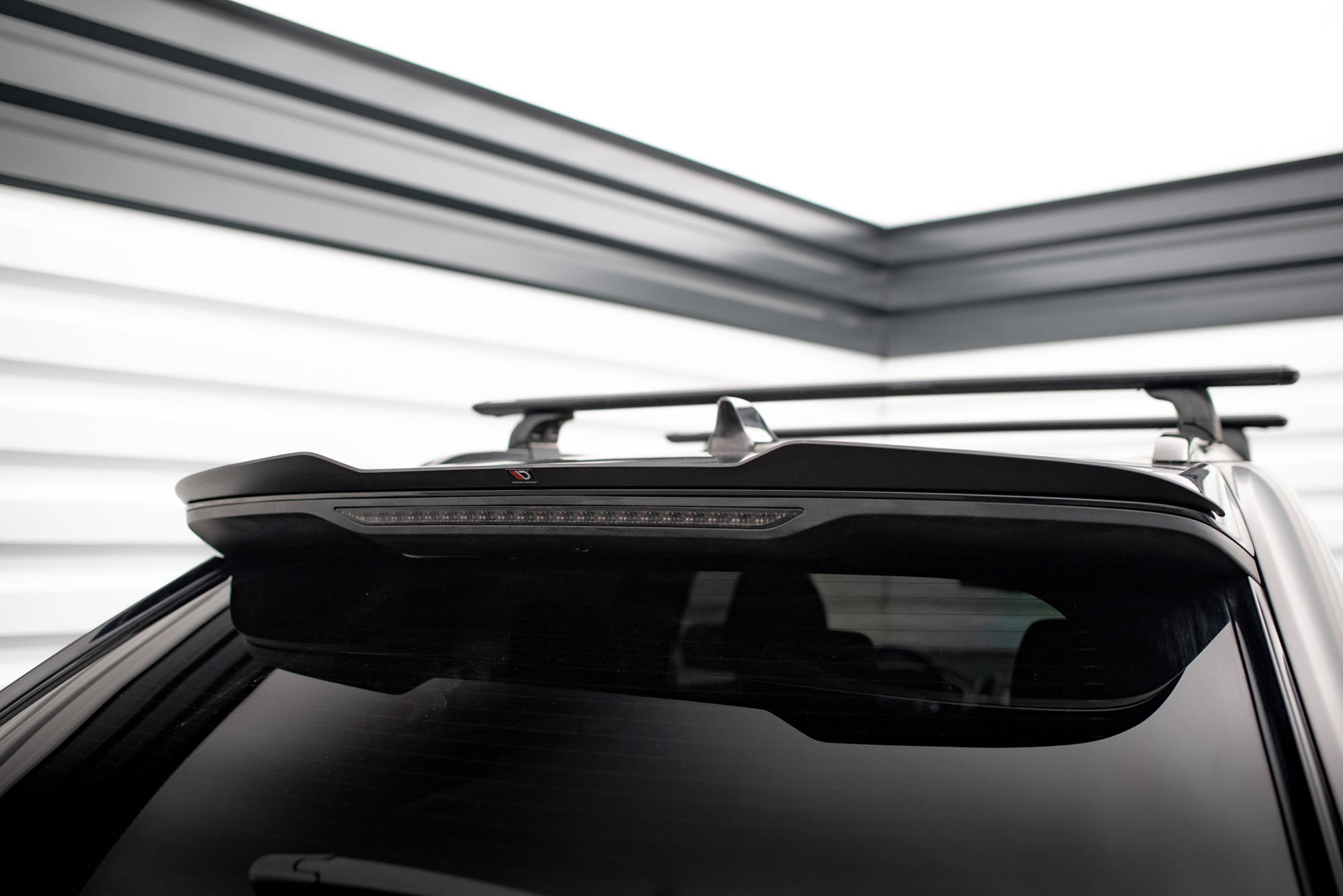 Heck Spoiler Aufsatz Abrisskante passend für Ford Edge Mk2 schwarz Hochglanz