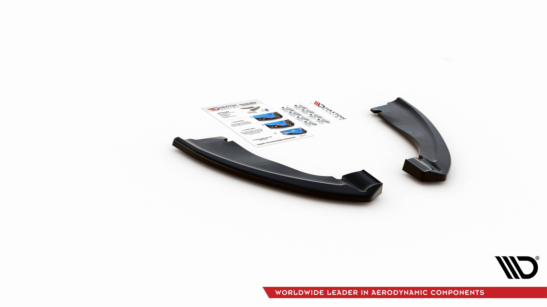 Street+ Heck Ansatz Flaps passend für BMW X5 M F85 schwarz Hochglanz