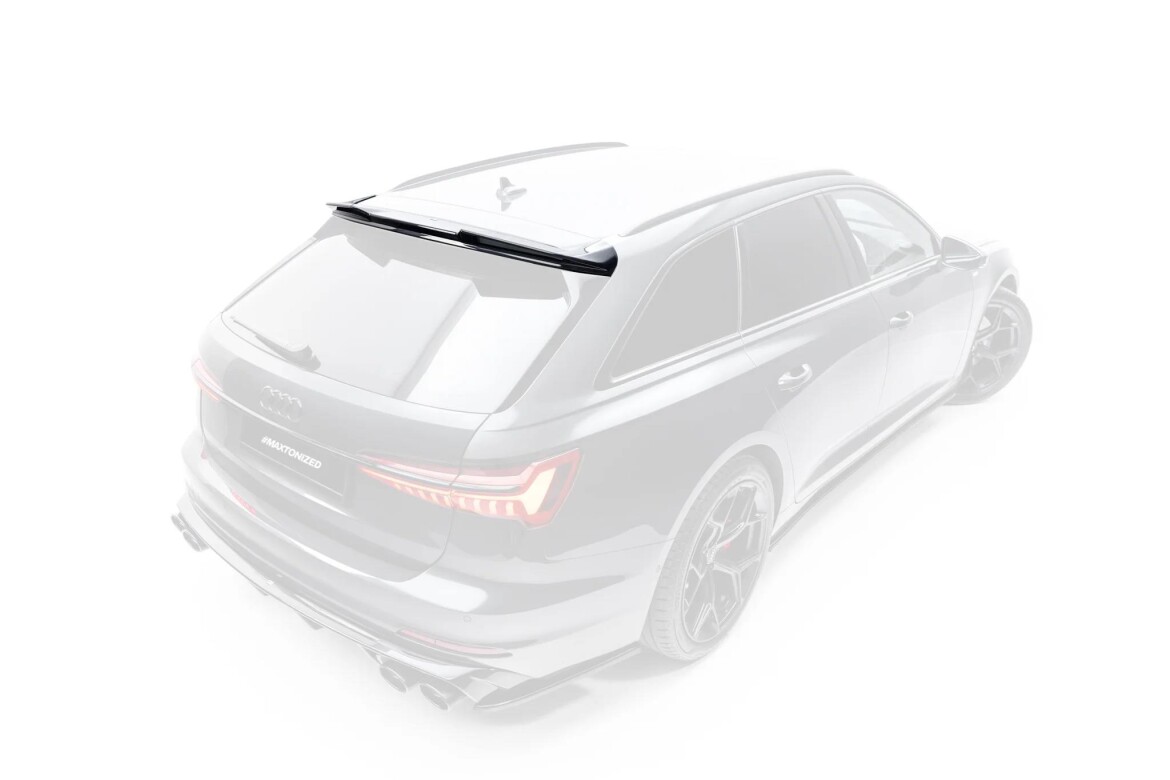 Heckspoiler Lippe 3D passend für Audi A6 Avant / A6 Allroad / A6 S-Line Avant / S6 Avant C8 / C8 Facelift schwarz Hochglanz