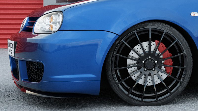 Front Ansatz für Cupra Look VW Golf IV R32 schwarz Hochglanz