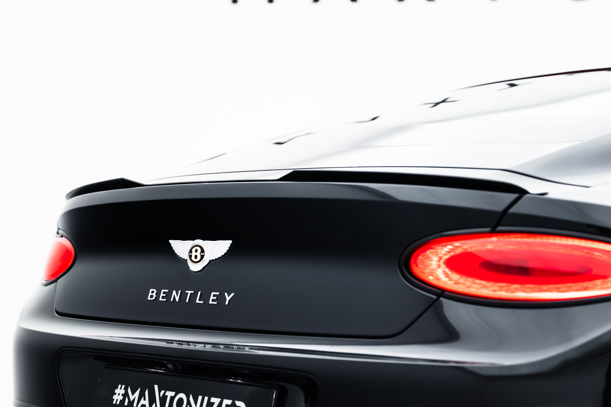Heckspoiler Lippe passend für Bentley Continental GT Coupe Mk3 schwarz Hochglanz