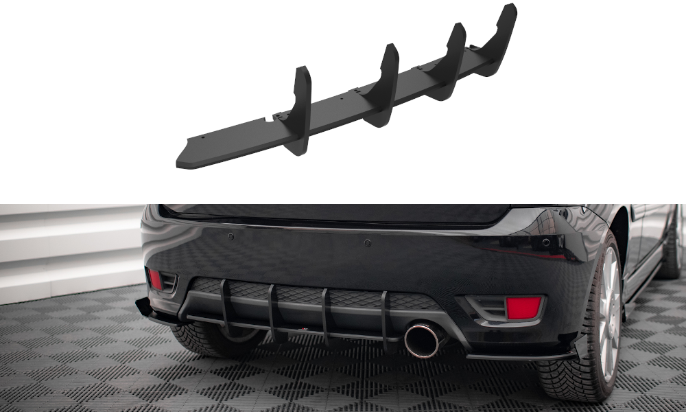 Street Pro Heckschürze Heck Ansatz Diffusor passend für Ford Fiesta ST Mk6