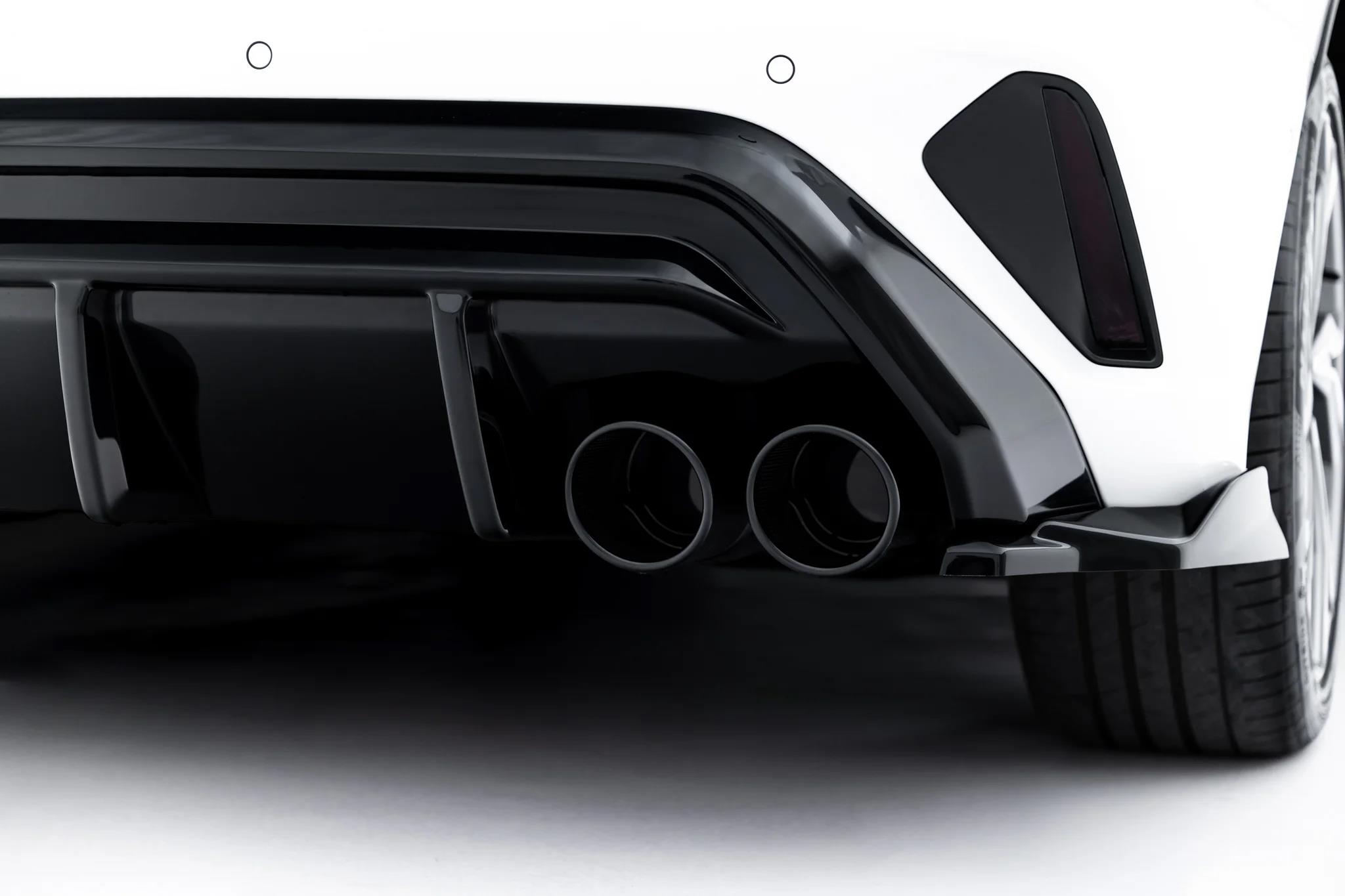 Diffusor Heck Ansatz + Endrohre passend für Audi A3 S-Line Sportback 8Y Facelift