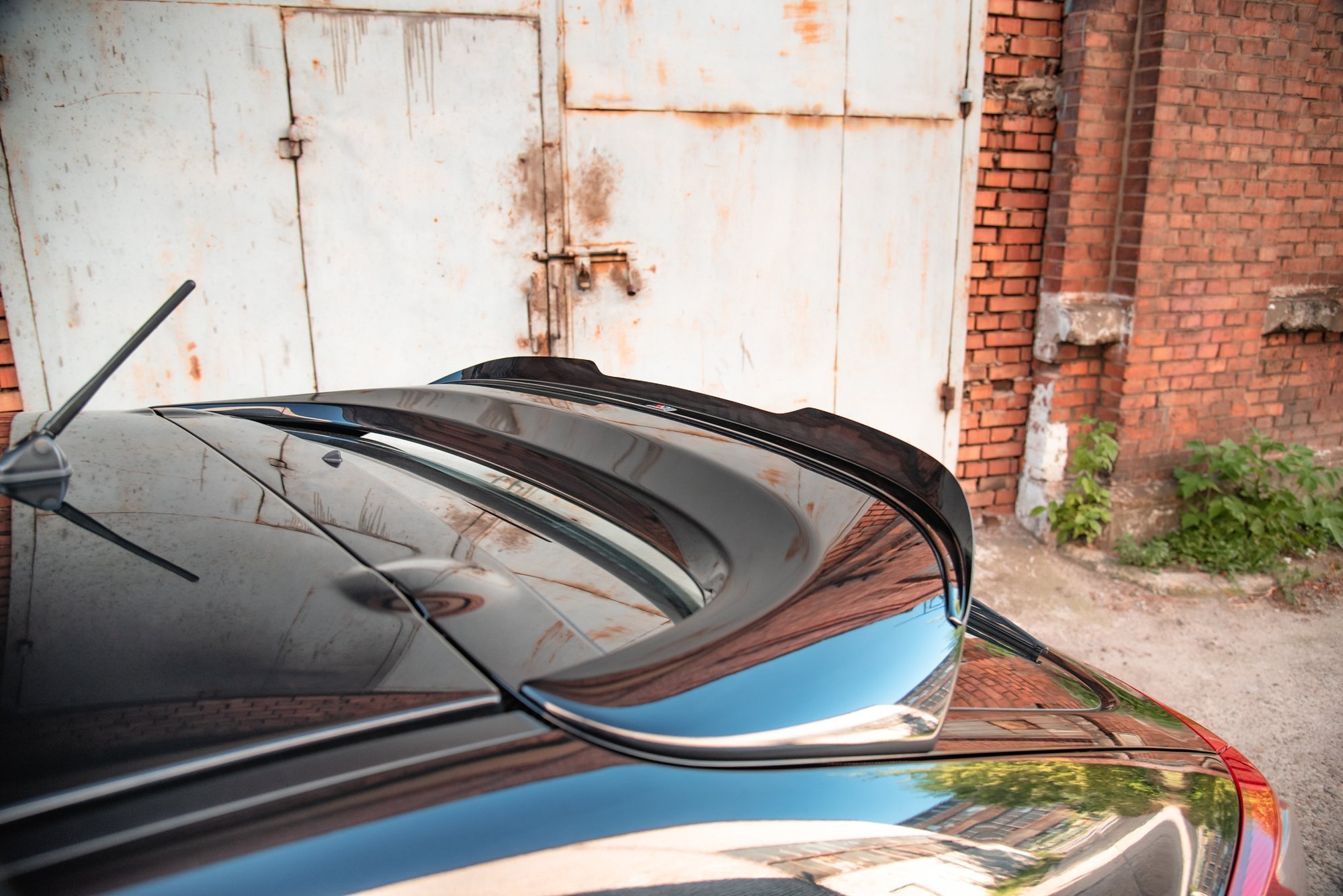 Heck Spoiler Aufsatz Abrisskante passend für Mitsubishi Lancer Sportback Mk8 schwarz Hochglanz