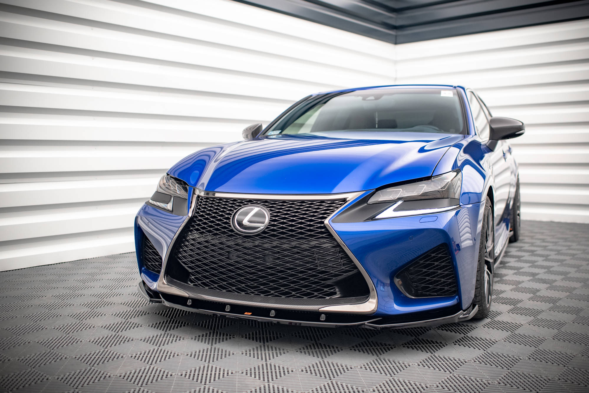 Street+ Spoilerlippe Front Ansatz V.2 passend für Lexus GS F Mk4 FL Carbon Look