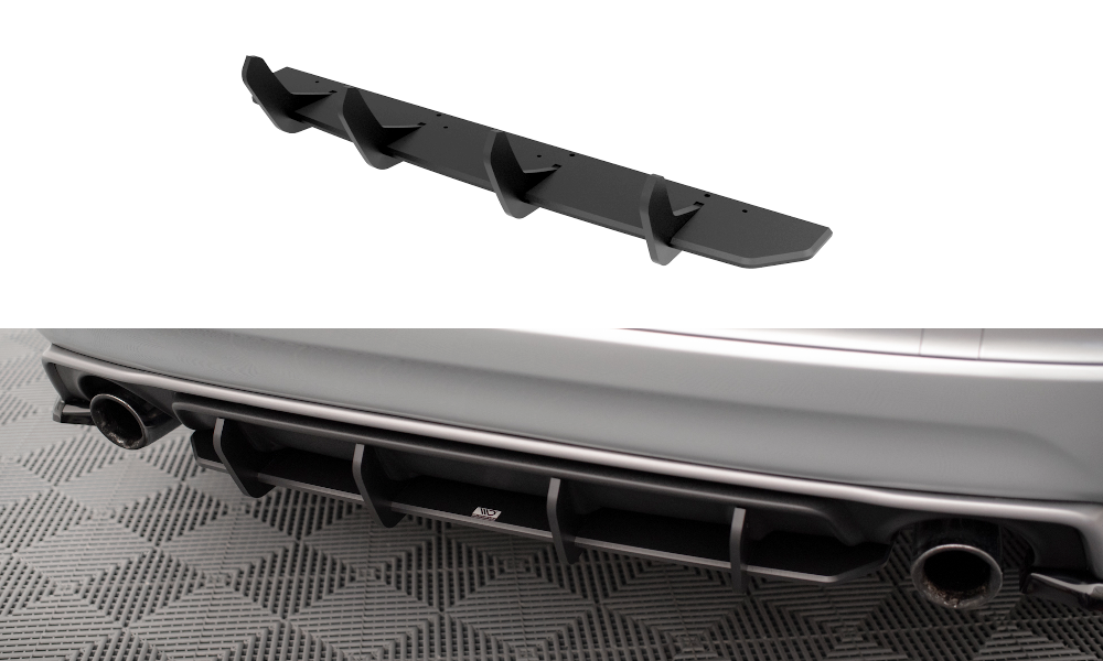 Street Pro Heckschürze Heck Ansatz Diffusor passend für Volvo XC60 R-Design Mk1 FL