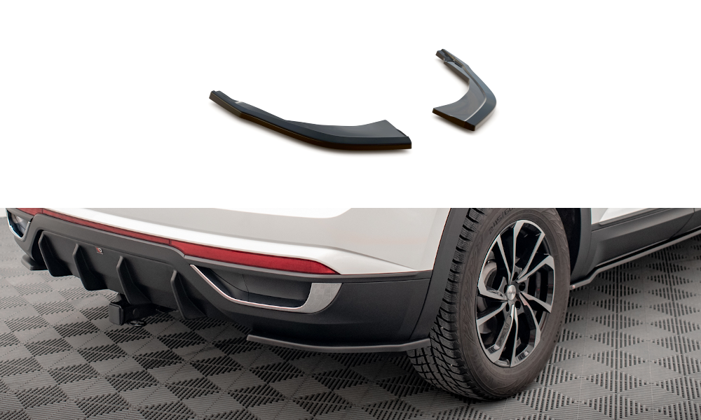 Street+ Heck Ansatz Flaps passend für VW Atlas Cross schwarz Hochglanz