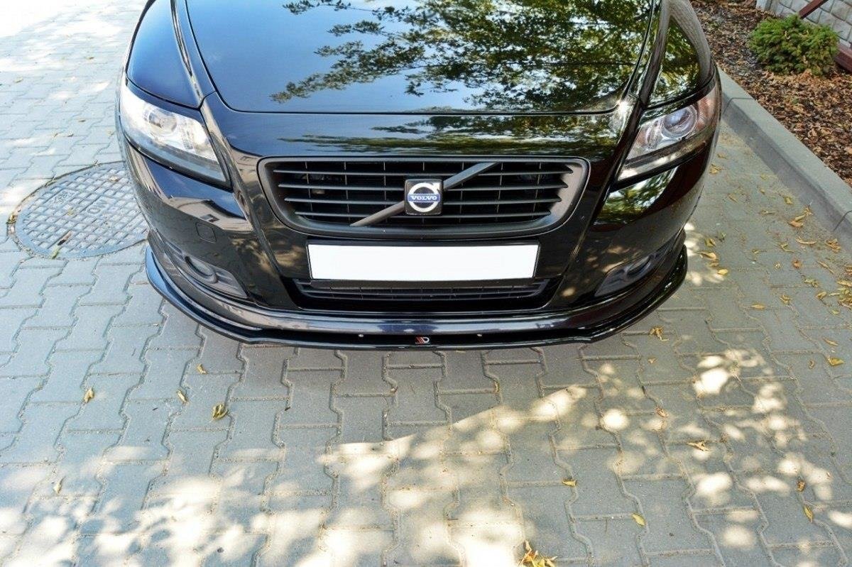 Street+ Spoilerlippe Front Ansatz V.1 passend für Volvo V50F R-DESIGN schwarz Hochglanz