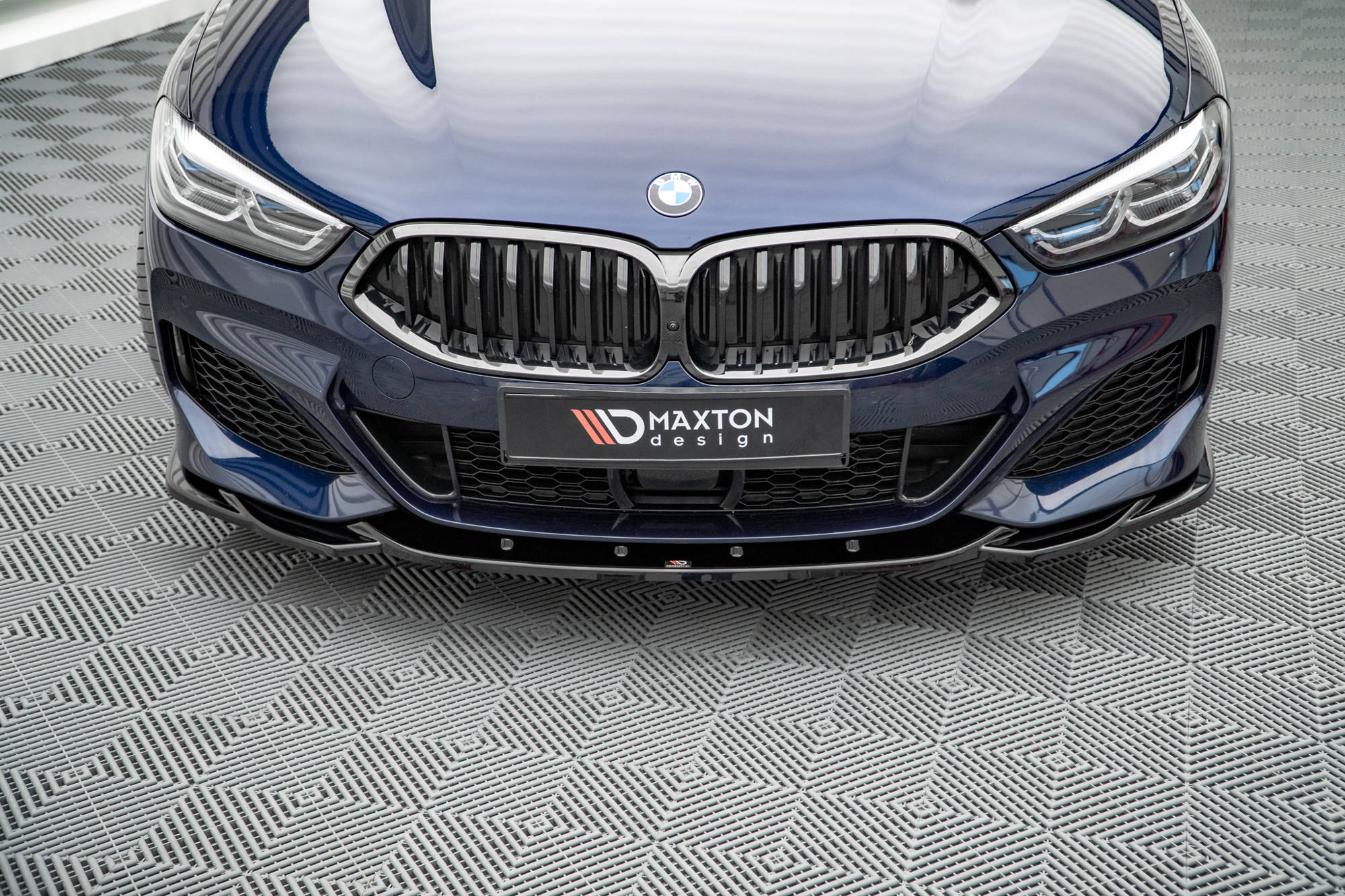 Street+ Spoilerlippe Front Ansatz V.4 passend für BMW 8 Coupe M-Paket G15 / 8 Gran Coupe M-Paket G16 schwarz Hochglanz