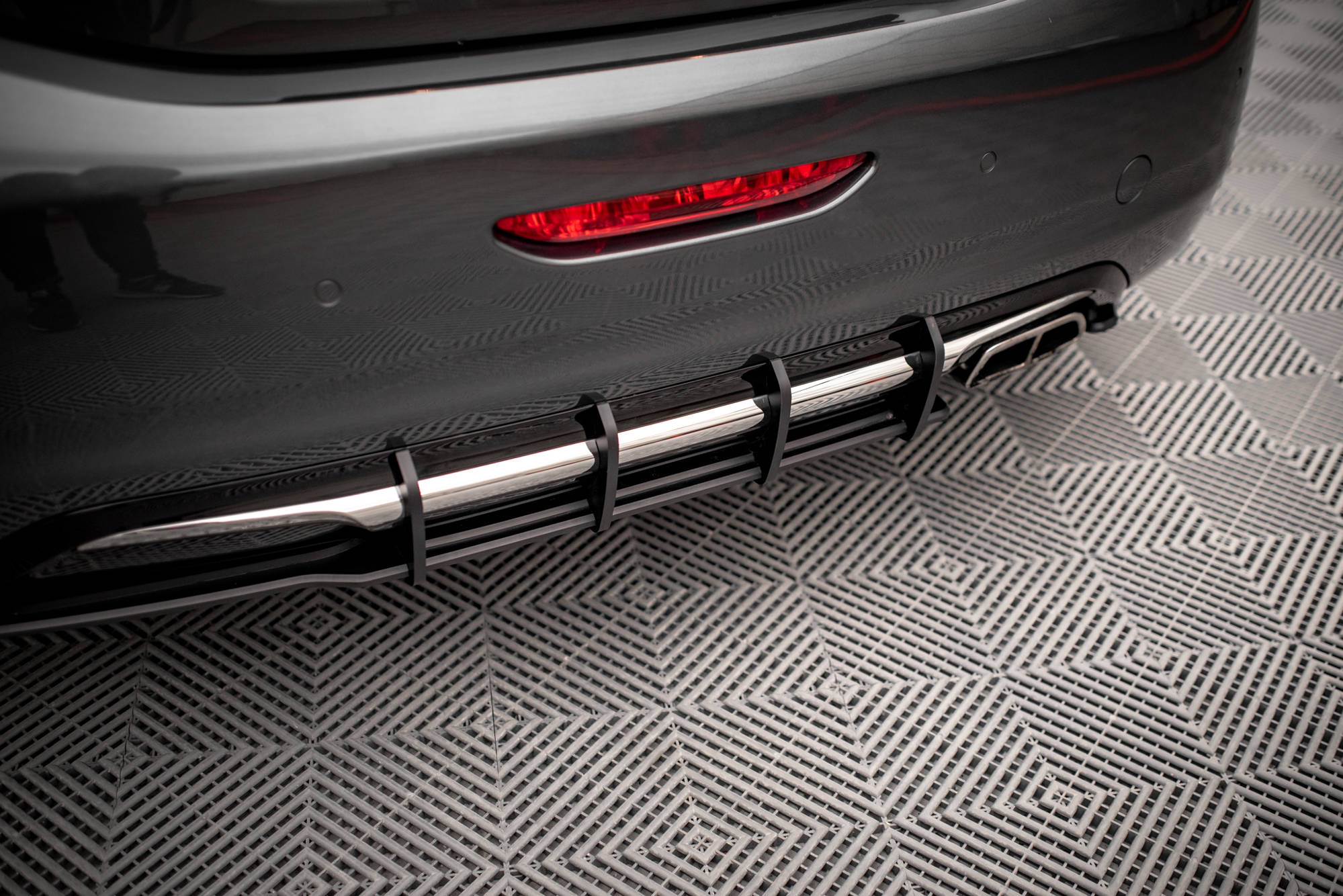 Street Pro Heckschürze Heck Ansatz Diffusor passend für Peugeot 208 GTi Mk1