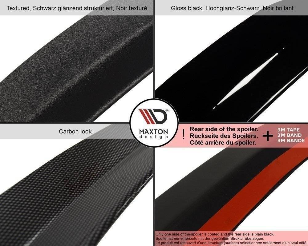 Heck Spoiler Aufsatz Abrisskante passend für Toyota Avensis Mk3 FL Wagon schwarz matt